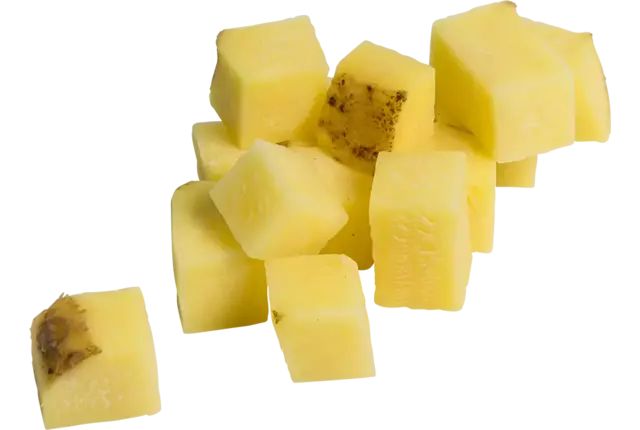 Aardappel brunoise met schil 20mm zak 1k